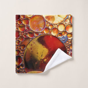 Gold und rote Punkte Waschlappen