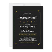 Gold und Schwarz | Classic Wedding Engagement Part