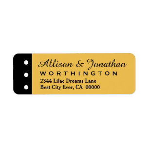 Gold und Schwarz mit Polka Dots Wedding V01A