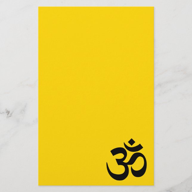Gold und Schwarz-Om-Symbol (Vorderseite)