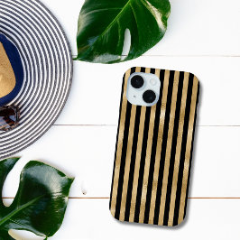 Gold und Schwarz Streifen Case-Mate iPhone Hülle