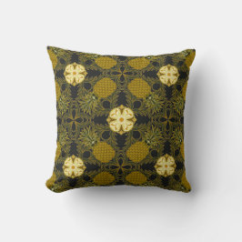 Gold und Schwarze Ananas Kissen