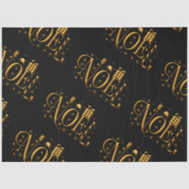 Gold und Schwarze Weihnachten Seidenpapier