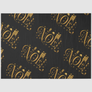 Gold und Schwarze Weihnachten Seidenpapier