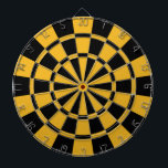 Gold und Schwarzes Dartscheibe<br><div class="desc">Gold und schwarze Dartscheibe</div>