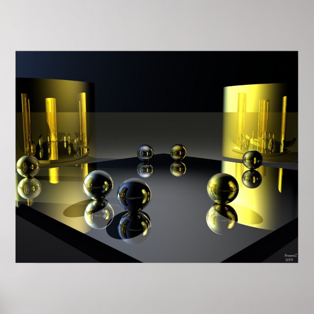 Gold und Silber Poster (Vorne)