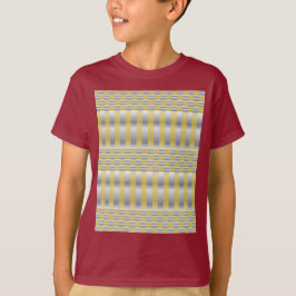 Gold und Silber (Schachbretter und Streifen) T-Shirt