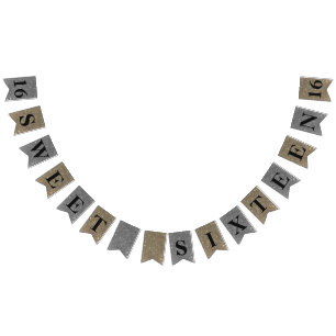 Gold-und Silber-Schein-Bonbon 16 Wimpelkette