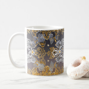 Gold- und Silber-Spitze Kaffeetasse