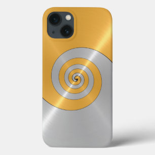 Gold und Silber Stainless Shiny Metal Look Case Ma