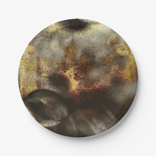 Gold-und Silber-Stern-Staub-Effekt Pappteller