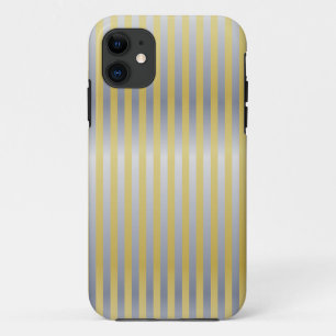 Gold und Silber (Streifen) Case-Mate iPhone Hülle