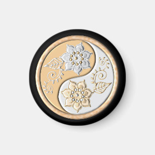 Gold- und Silber-Yin-Yang Magnet