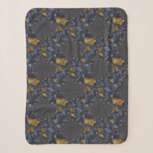 Gold und Silberblauer geschmolzene Metalle Sherpadecke