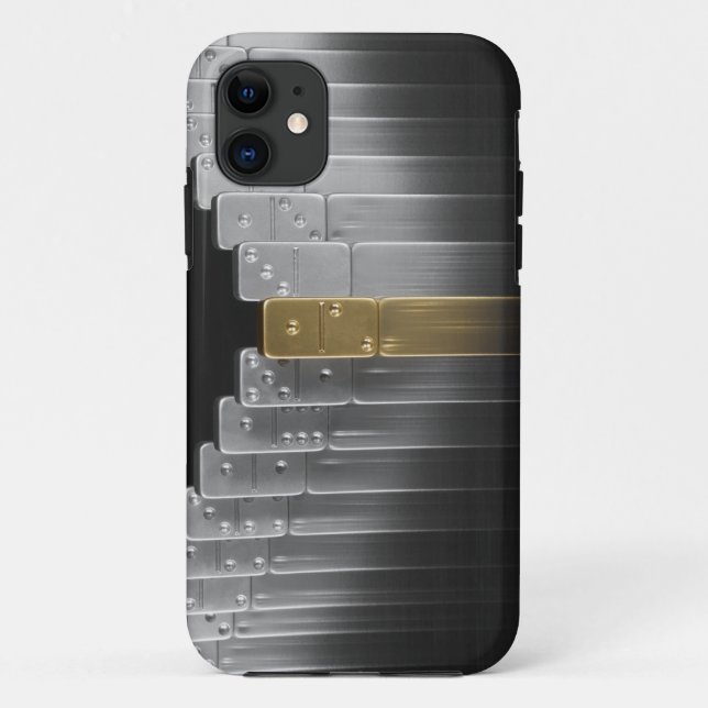Gold- und Silberdominos Case-Mate iPhone Hülle (Rückseite)