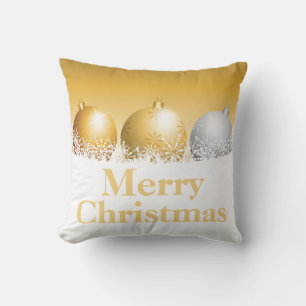 Gold und Silberschmuck Weihnachten Kissen