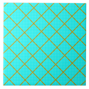 Gold und türkisfarbene Tile Fliese
