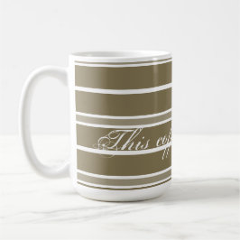 Gold und Weiß der Moderne Kaffeetasse