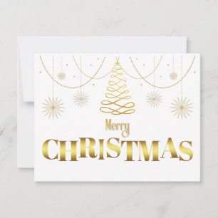 Gold und weiß einfache funkeln Weihnachten