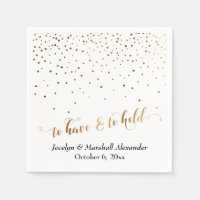 Gold und Weiß für Herzklopfen und Konfetti.