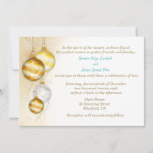 Gold- und Weiß-Ornamente Weihnachten Hochzeit