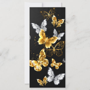 Gold und weiße Schmetterlinge