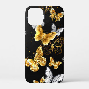 Gold und weiße Schmetterlinge Case-Mate iPhone Hülle