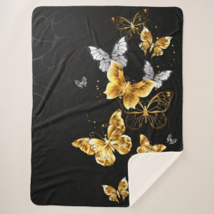 Gold und weiße Schmetterlinge Sherpadecke