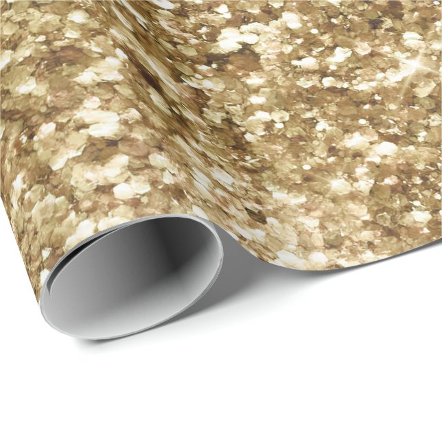 Gold Unicorn Geschenkpapier (Rolleneckpunkt)