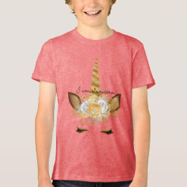 Gold Unicorn Tri-Blend Shirt