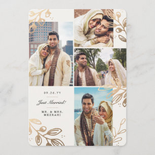 Gold verlässt Wedding Mitteilung 4 Ankündigung