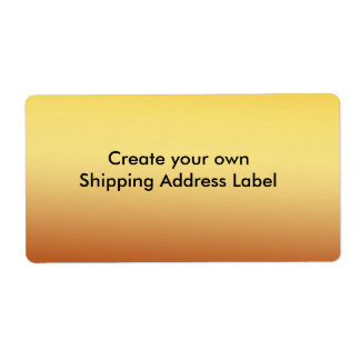 Gold-Versandadresse-Etikett