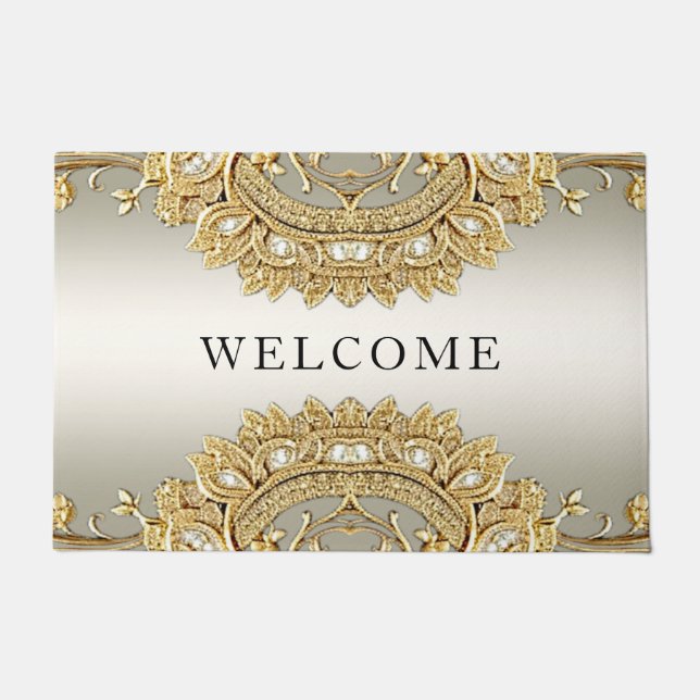 Gold Verziert Doormat Fußmatte (Vorderseite)