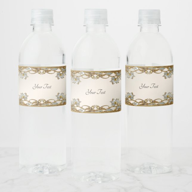 Gold Verzierte Flasche Wasser Flasche (Flaschen)