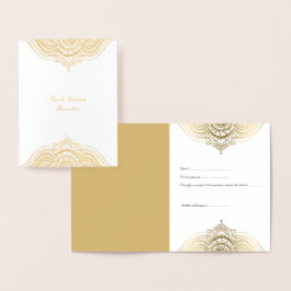 Gold verzierte Mandala-Folie Folienkarte