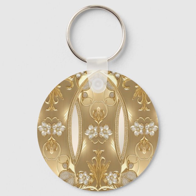 Gold Verzierter Schlüsselanhänger (Vorderseite)