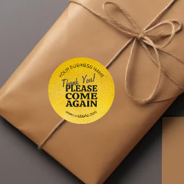 Gold Vintag Inspiriert Vielen Dank Runder Aufkleber