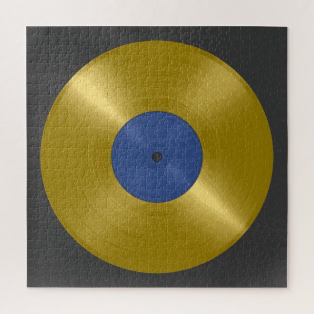 Gold Vinyl Record Album (Vertikal)