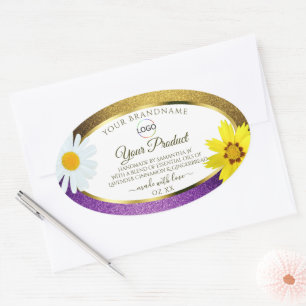 Gold violet métal blanc produit Étiquettes Ajouter