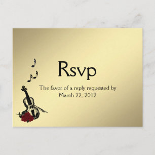 Gold Violin Music UAWG mit Entree Choice Postkarte