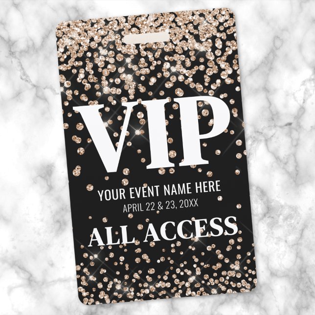 Gold-VIP-Event Ausweis (Gold VIP Event Badge)
