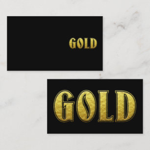 Gold-Visitenkarte Visitenkarte