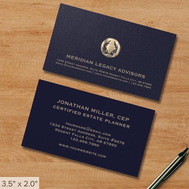 Gold Wappen Business Card Visitenkarte (Von Creator hochgeladen)