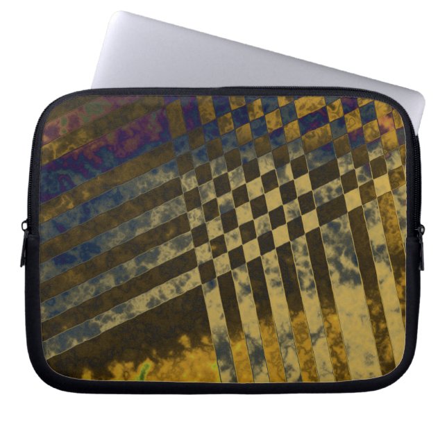 Gold Weave Laptopschutzhülle (Vorderseite)