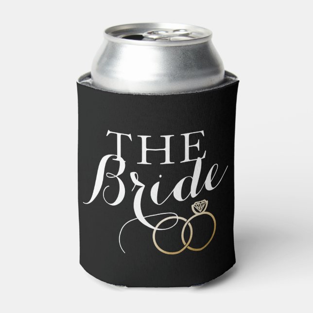 Gold Wedding Rings Bride Custom kann Cooler Dosenkühler (Kanne Vorderseite)