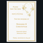 Gold Wedding Save the Date Magnet Schmetterlinge<br><div class="desc">Hochzeit speichern Sie den Datums-Magneten Schmetterling Herzdesign. Passen Sie diese goldfarbene Hochzeit an,  speichern Sie den Datums-Magneten mit Ihren Hochzeitsdetails. Wenn Sie Hilfe bei der Anpassung benötigen,  kontaktieren Sie uns über den Link auf dieser Seite. Goldfarbener Schmetterling und Herzdesign personalisierte Hochzeit sparen den Datums-Magneten</div>