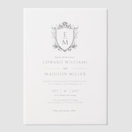 Gold Wedding Wappen Custom Wedding Initials