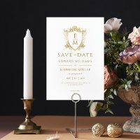 Gold Wedding Wappen Custom Wedding Initials
