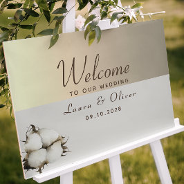 Gold Wedding Welcome Poster