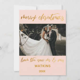 Gold weht frohe Weihnachten von New Mr & Mrs Blush